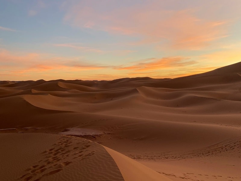 Morocco desert Sahara dunes