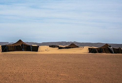 Merzouga tents nomads